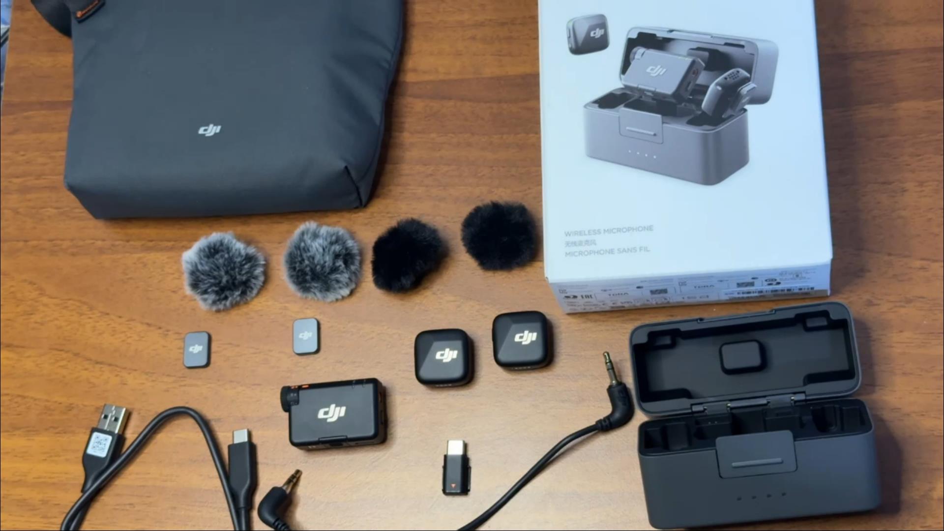 micmini2TX＆1RX＆充電ケース内容