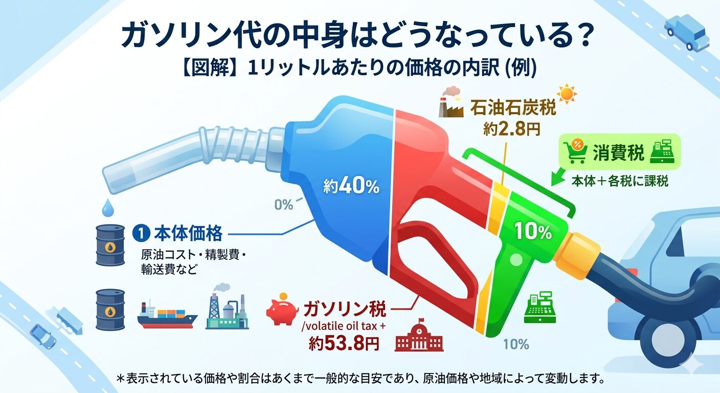 ガソリン価格の内訳